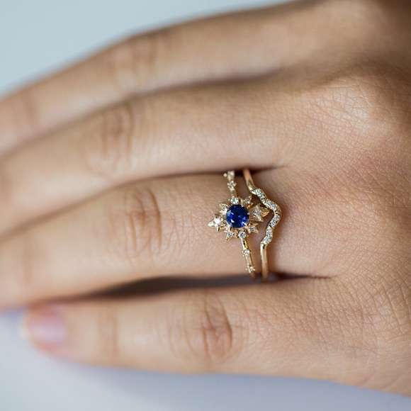 Sofia Zakia/Catbird - Sapphire & Diamond Termina Ring - Picture 5 of 8